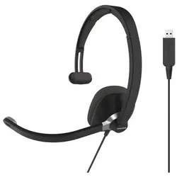 Koss CS295 USB Communication Headsets, On-Ear, Wired, Microphone, Black (Kabelgebunden, USB-A), Office Headset, Schwarz