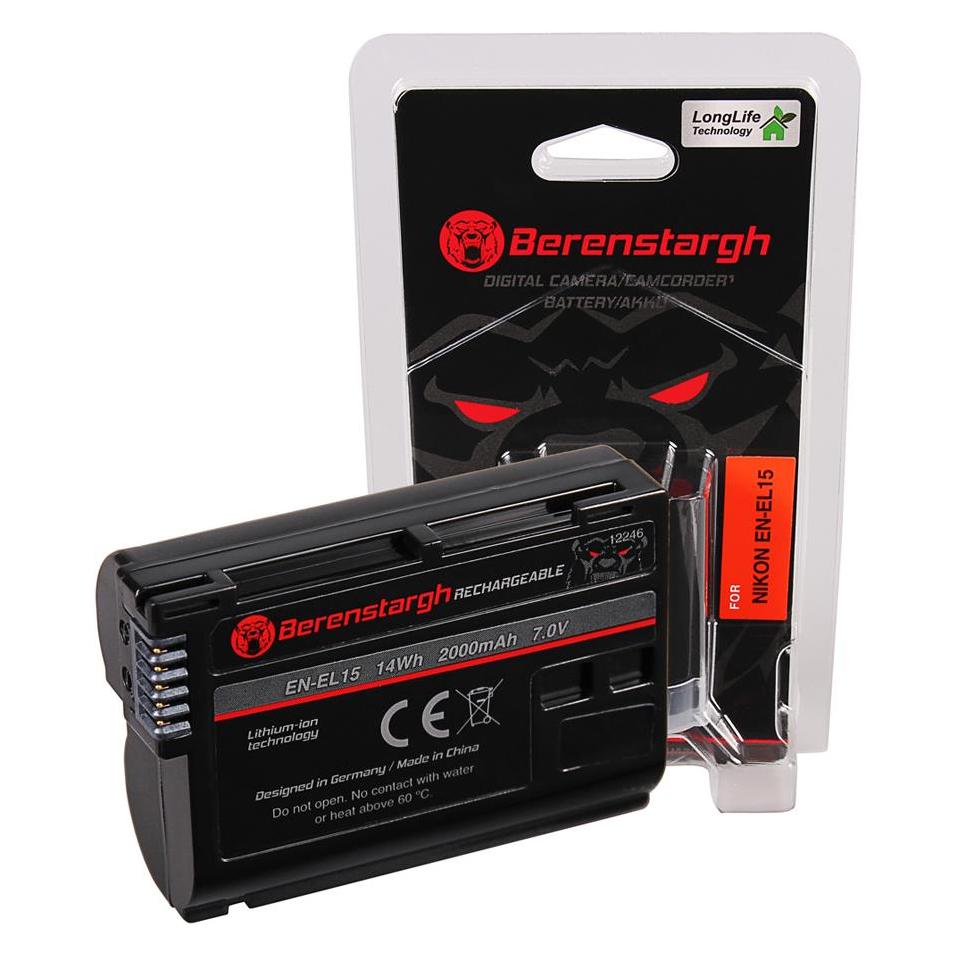 Berenstargh Nikon EN-EL15 (Kamera Akku) (12246 2000mAh)