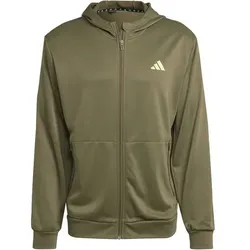 ADIDAS Herren Kapuzensweat Train Essentials Seasonal Training, Größe L in Braun Braun