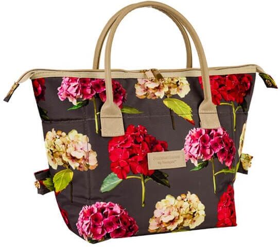 Summerhouse by Navigate Sarah Kelleher Hydrangea Dark Stone 2 in 1 Convertible Lunch Tote