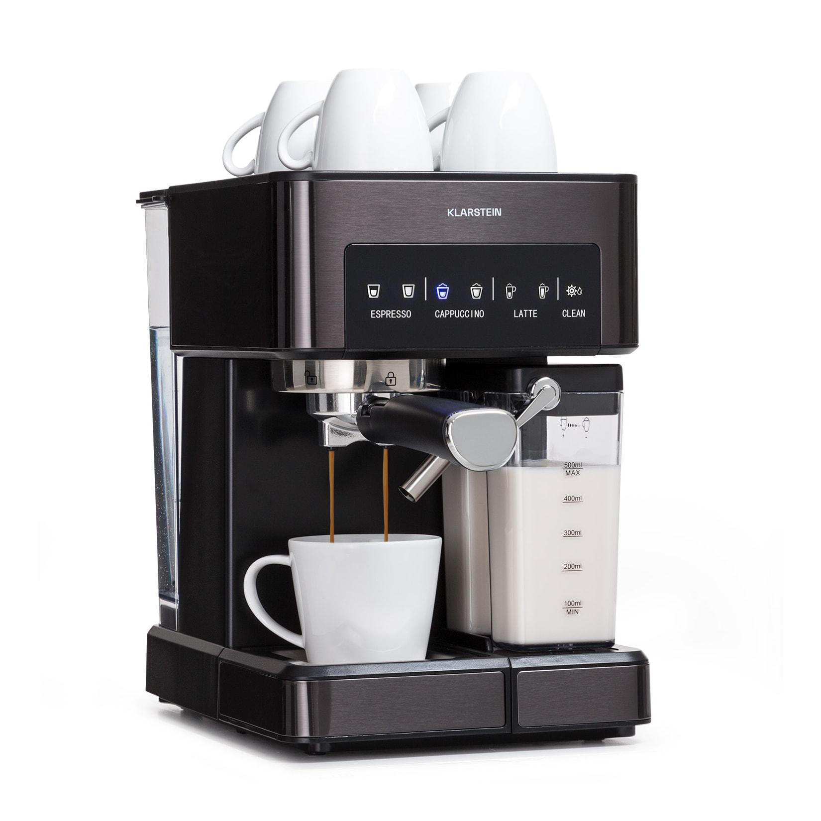 Arabica Comfort Siebträgermaschine 1350W 20 Bar 1,8l Touch-Bedienfeld