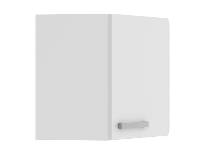 Armoire d'angle suspendue 60 x 58 x 35cm Blanc/Blanc