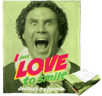 Wb Elf Love To Smile Silk Touch Throw Blanket by The Northwest in O