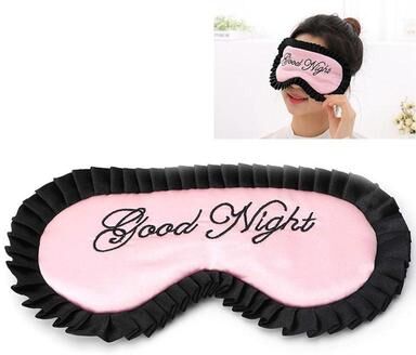 Inspired Deals Luxury Satin Sleep Mask For Travel And Deep Rest pink