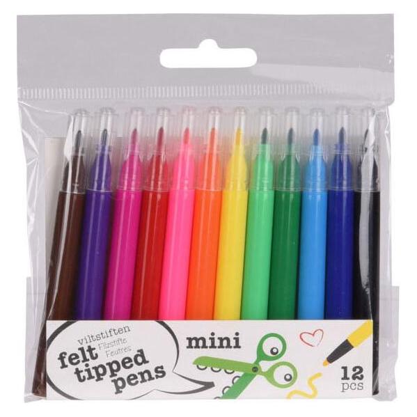 Filzstifte Mini, 12 Stk. (12x) (37786250)
