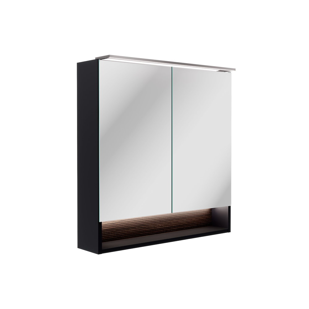FACKELMANNGMBH B.Paris Spiegelschrank 2T LED Black Rigoletto 700x7187x156 16961366