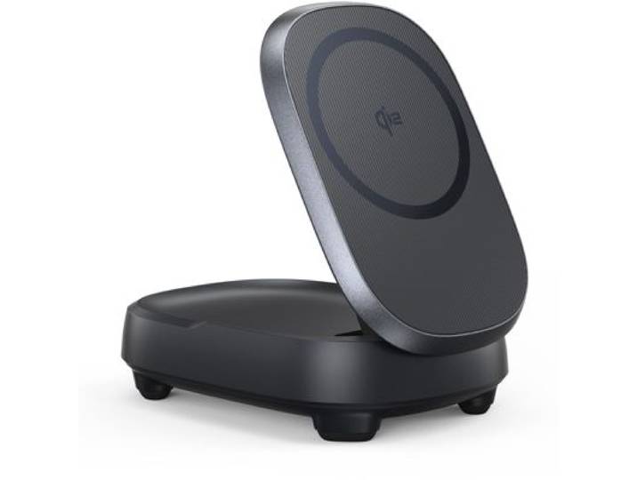 Iniu - Station De Charge 15w Stand Magpro Pliable Usb-C /Qi2 Noir