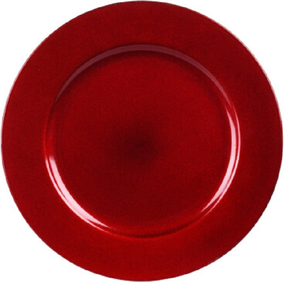 H&S Collection Kaarsenplateau Rood voor Kaarsen - 2 stuks
