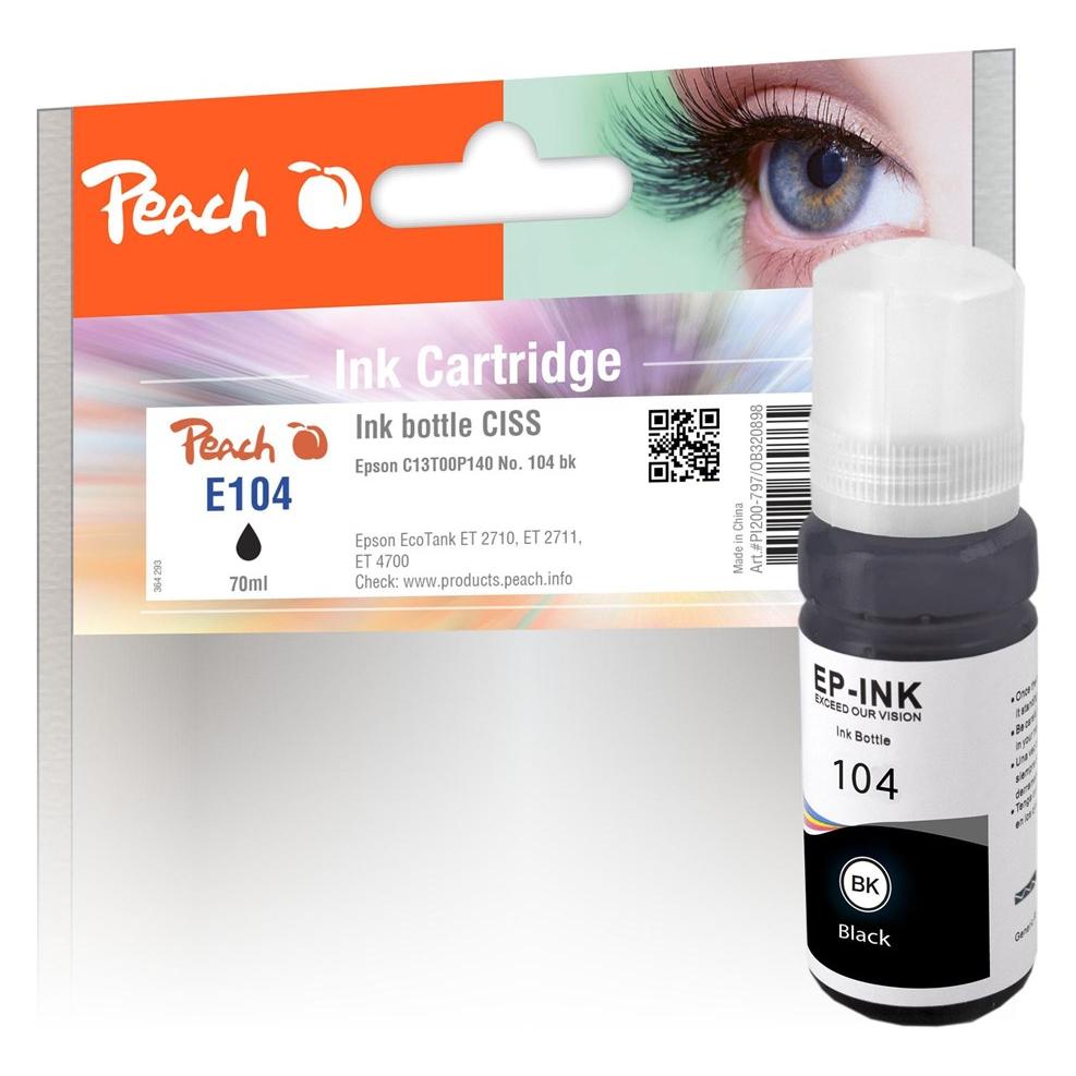 Peach Tinte Epson 104 (C13T00P140) Black (BK) (0F320898)