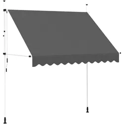 vidaXL, Markise, Gaxonas (weisser Rahmen) (1.20 m)