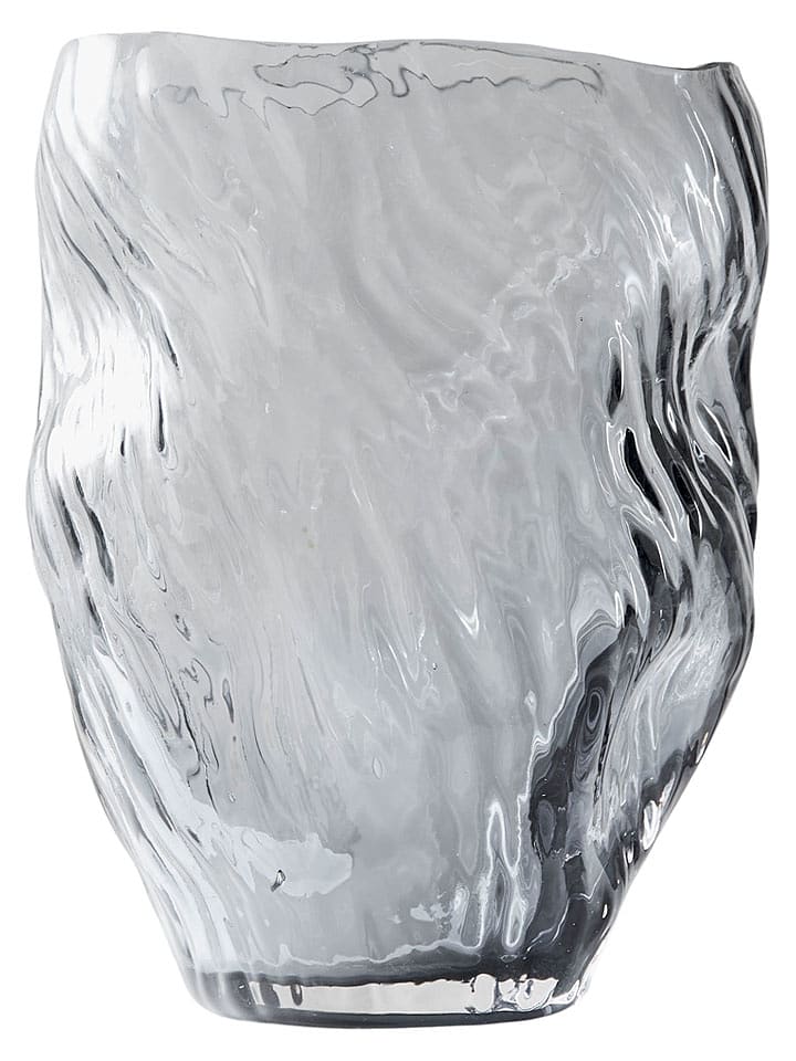 Muubs Vase "Mud" in Grau - (H)25 x Ø 16 cm - onesize