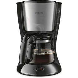 Philips Daily Collection Kaffeemaschine HD7462/20 - Filterkaffeemaschine - 1,2 l - Gemahlener Kaffee - 1000 W - Schwarz - Edelstahl