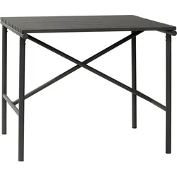 Hübsch Gartentisch 90 cm schwarz eisern