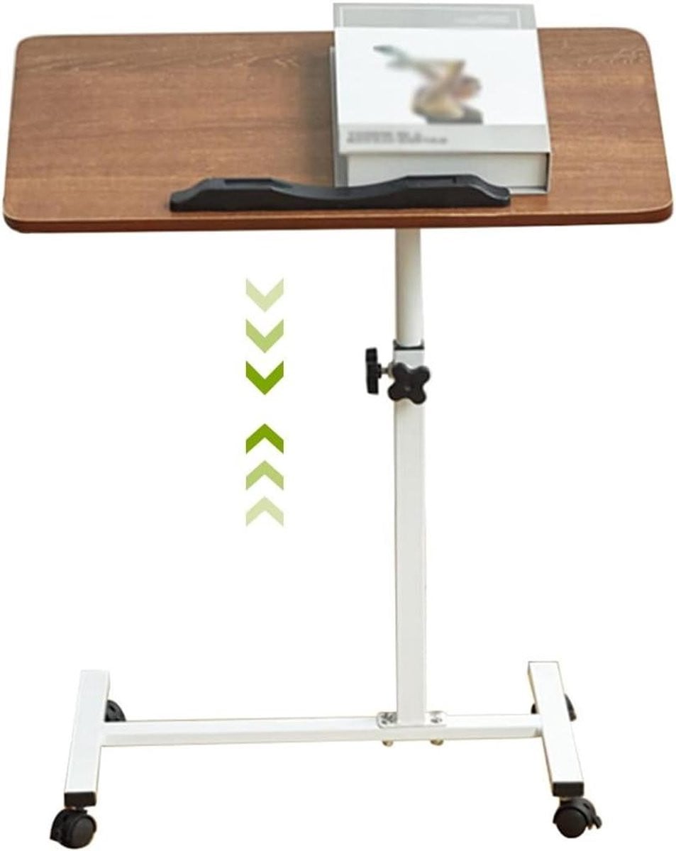 Mobiel Computerbureau Zwart - Opvouwbare Laptoptafel op Wieltjes