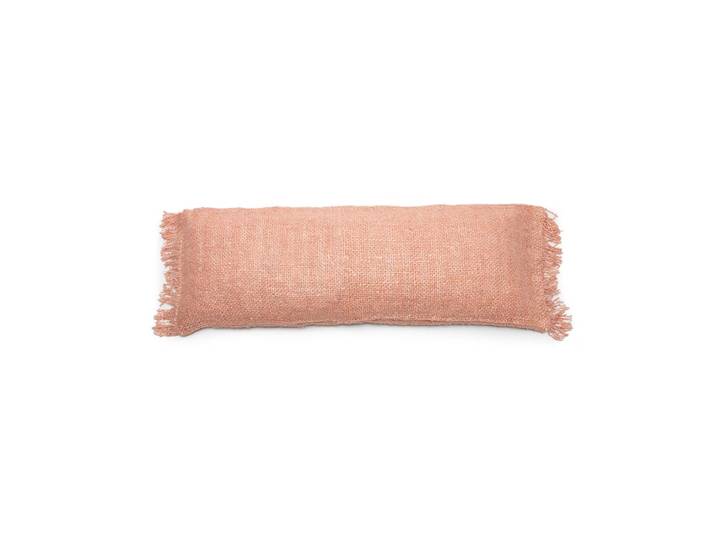 Housse de coussin coton rose 35x100x10cm