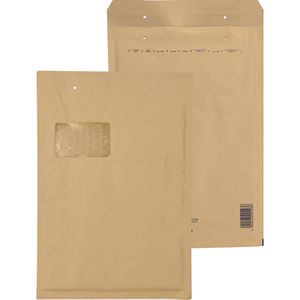 aroFOL Luftpolstertaschen WIN, für DIN A4, 230 x 340mm, Typ G, haftklebend, braun, 100 Stück