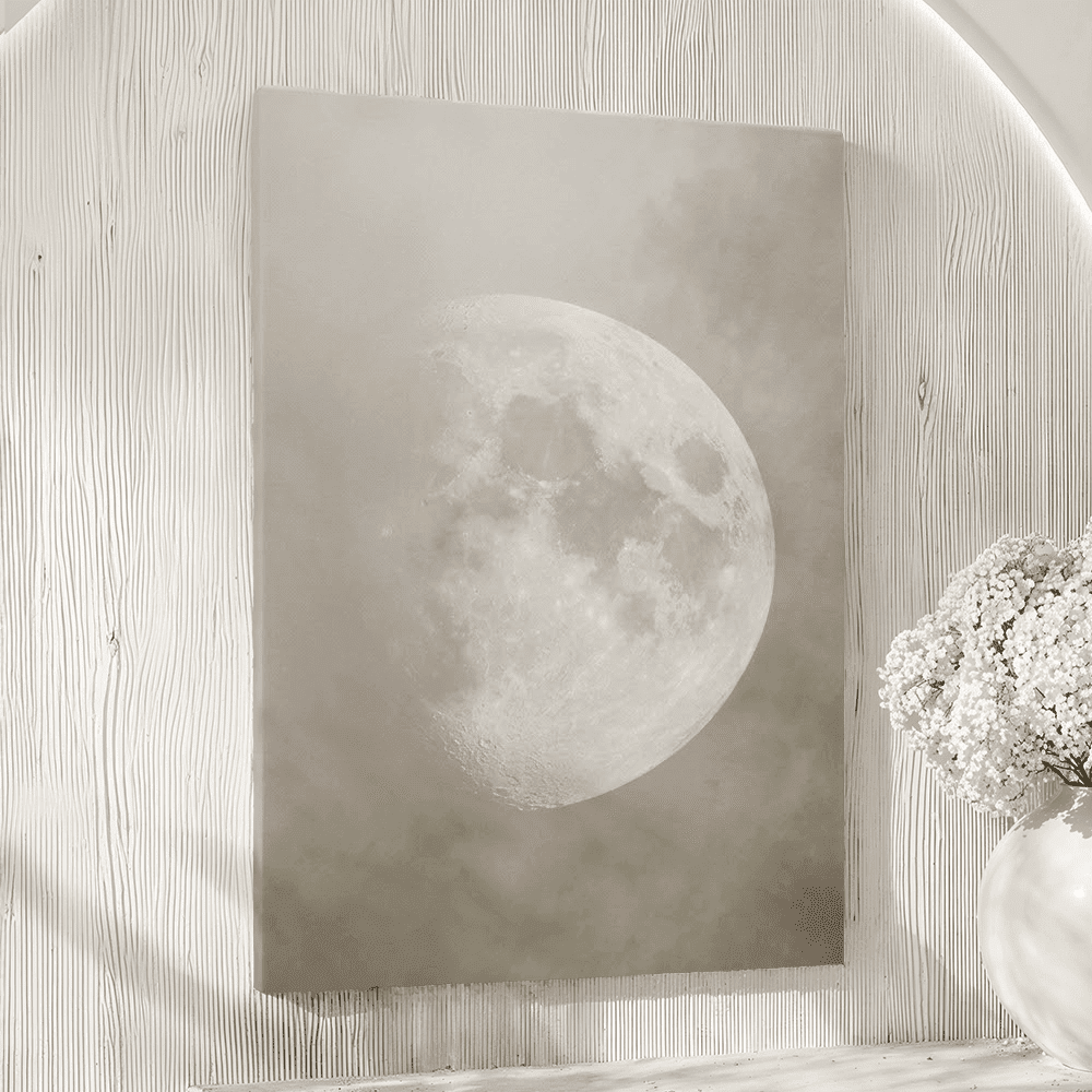 Talence Half Moon Canvas Wall Art