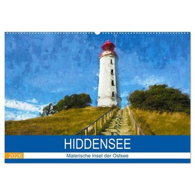 Hiddensee - Malerische Insel der Ostsee (Wandkalender 2026 DIN A2 quer), CALVENDO Monatskalender