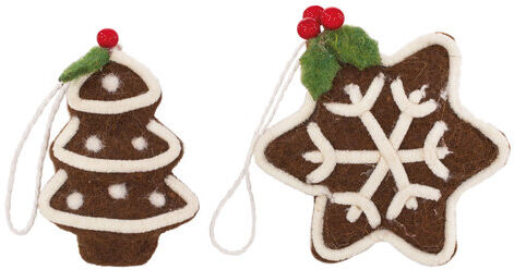 Filz-Hänger "Lebkuchen", 2 Stück