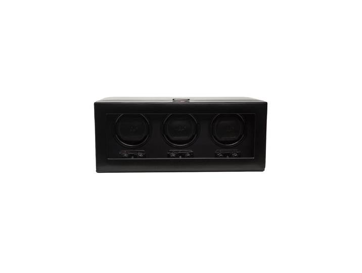 Uhrenbeweger „Heritage Triple Watch Winder“ Leder Schwarz WOLF
