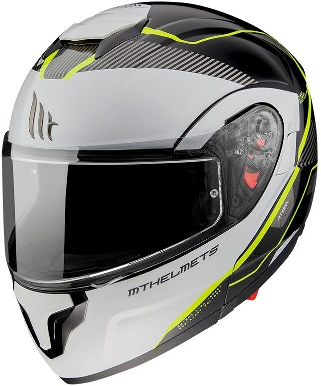 MT Helmets Casco Moto Modulare Omologato P/J Mt Helmet ATOM sv OPENED B taglia XS