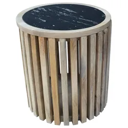 Couchtisch Sway Natur/Schwarz schwenkbare Tischplatte