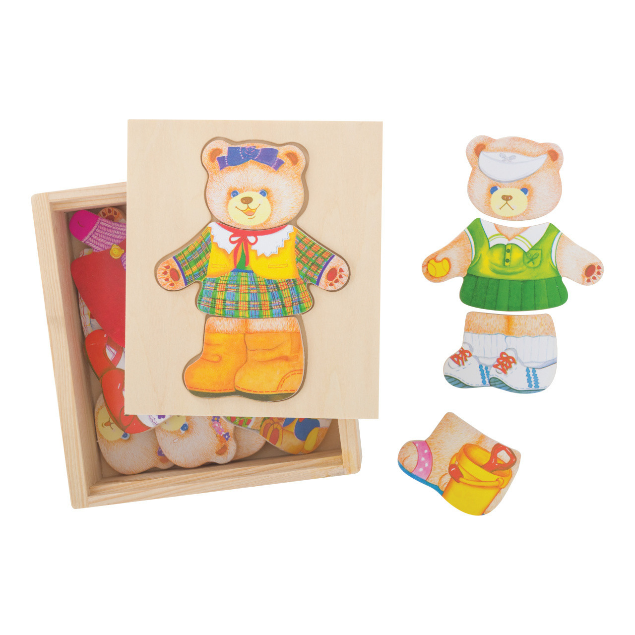 Bigjigs Toys Kledingpuzzel Mevrouw Beer