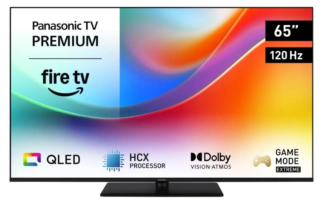 Panasonic TV-65W85BEZC, 165,1 cm (65"), 3840 x 2160 Pixel, QLED, Smart-TV, WLAN, Schwarz