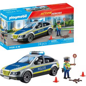 playmobil Spielset ACTION HEROES 71729, ab 4 Jahre, Polizei Streifenwagen, mit Sound & Licht, 24 Teile