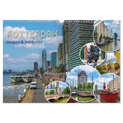 Rotterdam - modern und pulsierend (Wandkalender 2026 DIN A3 quer), CALVENDO Monatskalender