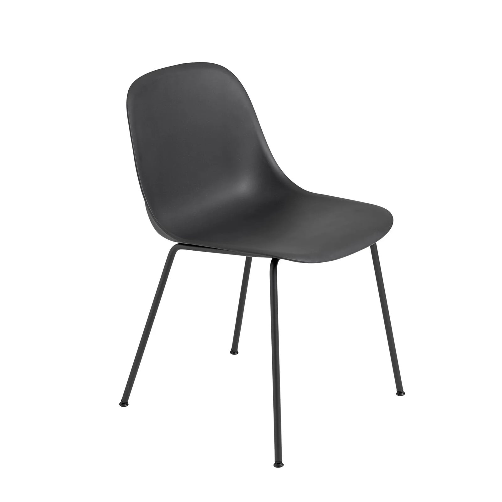 Muuto Fiber side chair stoel Black-Anthracite