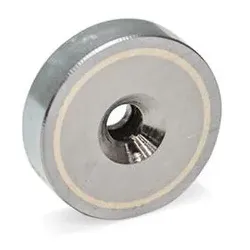 Flachtopfmagnete mit Bohrung (58-AN-29-ZB)