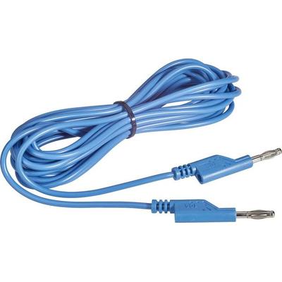 VOLTCRAFT MS5/BL Messleitung Lamellenstecker 4mm Lamellenstecker 4mm 5.00m Blau 1St.