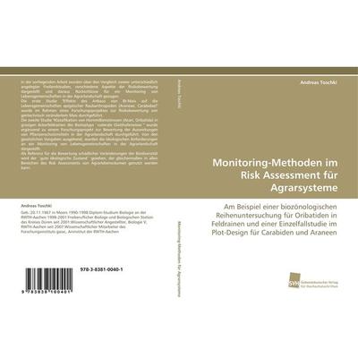 Monitoring-Methoden im Risk Assessment für Agrarsysteme, Taschenbuch von Andreas Toschki, Südwestdeutscher Verlag für Hochschulschriften,