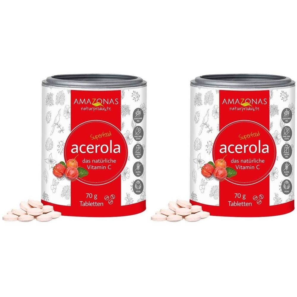 Acerola Vitamin C O Zucker x2 2x70 g Lutschtabletten