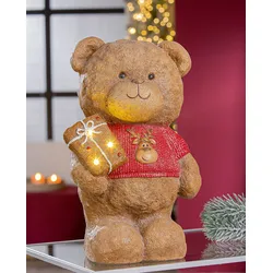 Dekofigur Bär Benno LED 35cm Magnesia