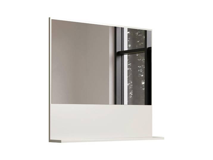 Mid.you Badezimmerspiegel SAO Paulo, Kaschmir, Glas, rechteckig, 80x74x14 cm, Ablage, Badezimmer, Badezimmerspiegel, Badspiegel