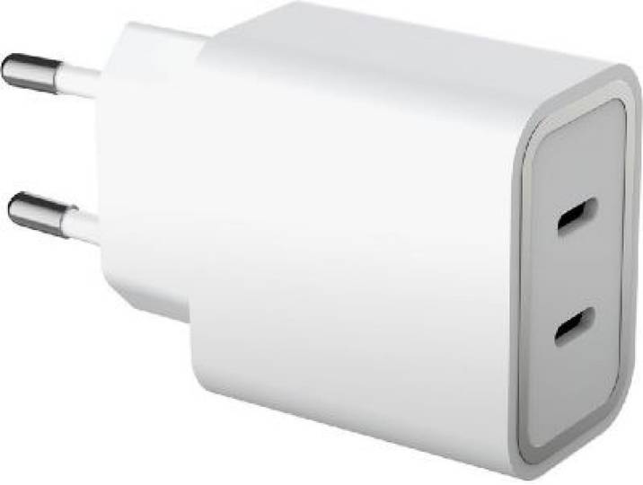 Force Power - Chargeur 2x Usb-C 45w Recyclé Blanc