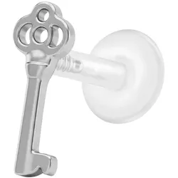 PTFE Labret mit Innengewinde + Titan-Aufsatz SCHLÜSSEL