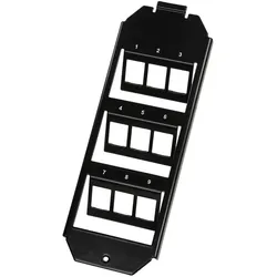 LogiLink 9 Port Bodentankeinsatz für 3 x 3 Keystone Module 208 mm