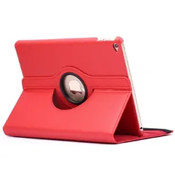Schutzhülle für iPad Air 2 9.7 Tablet Hülle Schutz Tasche Case Cover Rot 360 Grad drehbar Rotation Bumper