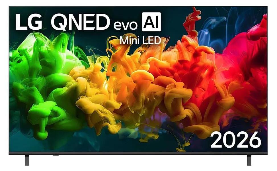 LG QNED evo AI MiniLED 75QNED8EB3A, 190,5 cm (75"), 3840 x 2160 Pixel, QNED MiniLED, Smart-TV, WLAN, Schwarz