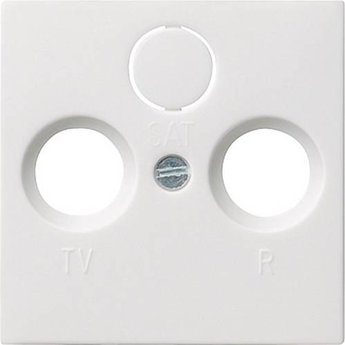 GIRA Schalterprogramm Abdeckung TV-, Radio-Steckdose System 55, Standard 55, E2, Event, Event Klar, Event Opak, Esprit, ClassiX Reinweiß, Matt 08692