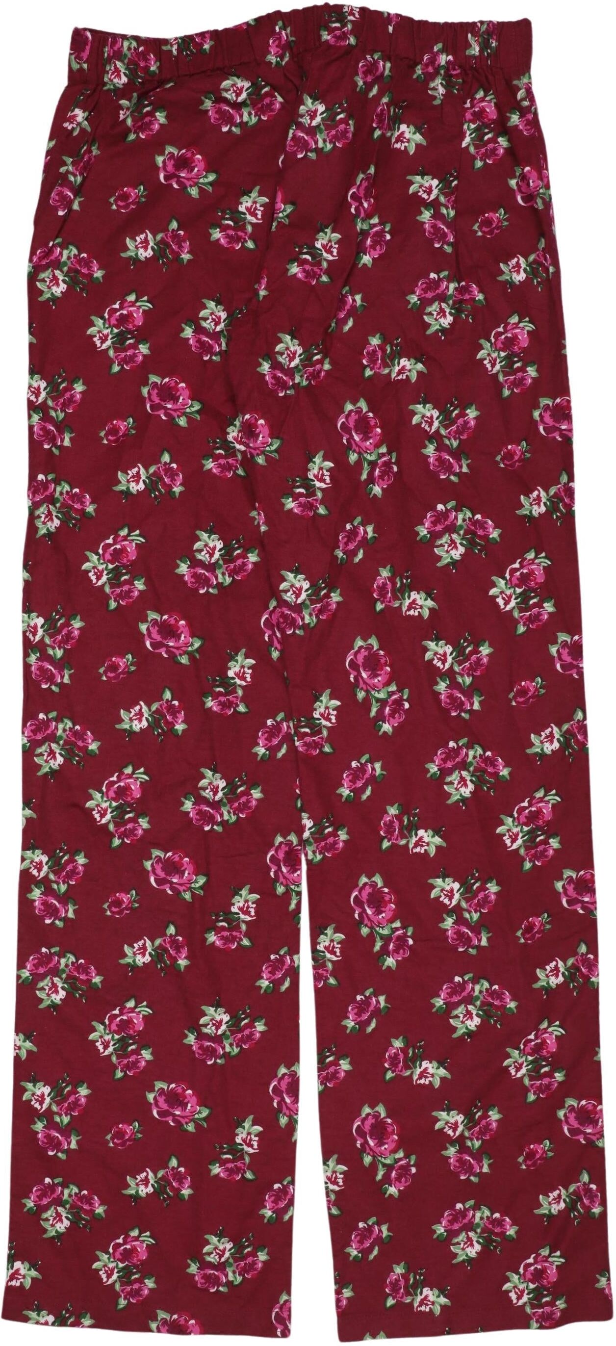 Long Tall Sally Damen Stoffhose, Bordeaux, Gr. S, Baumwolle - Second Hand