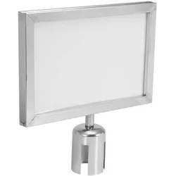 EUROLITE Hinweisschild für Eurolite Barrier 317x215 silber