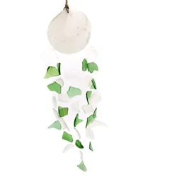 Copis & Glass Drop - Green & White Glass