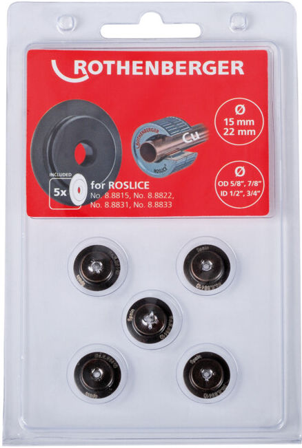Molette de coupe Rothenberger pour ROSLICE 15+22mm, 5/8+7/8