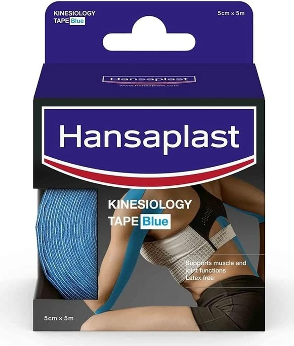 Hansaplast Tape KINESIOLOGIE 48393 blau 5,0 cm x 5,0 m, 1 St.