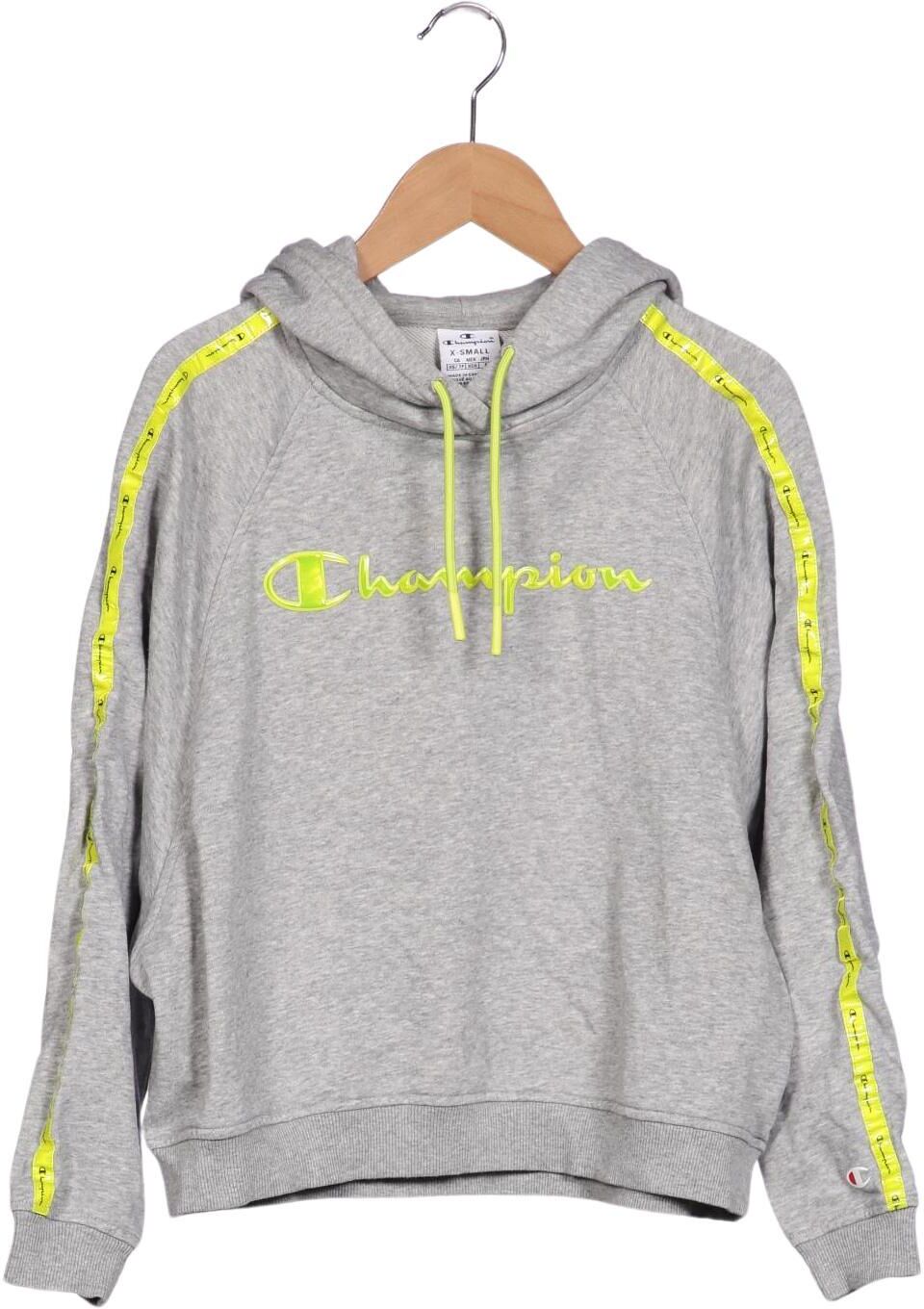 Champion Damen Kapuzenpullover, Neon, Gr. XS, Synthetik / Baumwolle - Second Hand