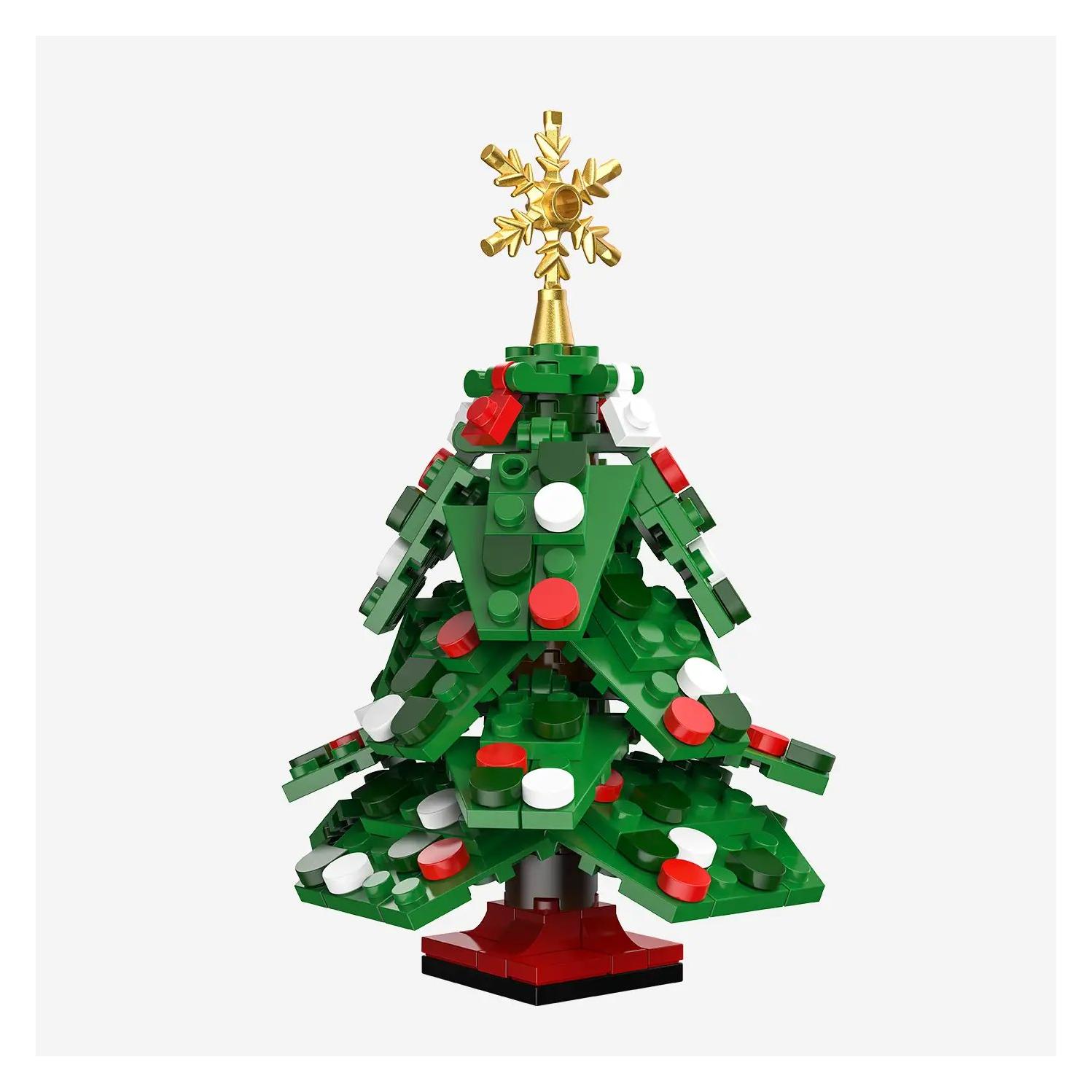 BlueBrixx-Pro Festliche Winterbande Weihnachtsbaum (110660)